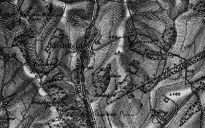 Old map of Angledown Copse in 1895