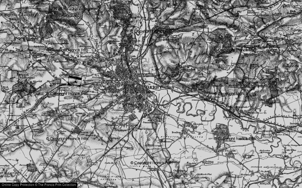 Old Map of Litchurch, 1895 in 1895