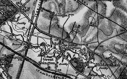 Old map of Little Abington in 1895