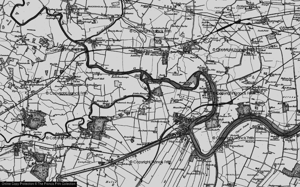 Old Map of Little Airmyn, 1895 in 1895