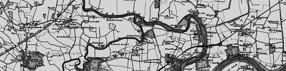 Old map of Little Airmyn in 1895