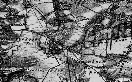 Old map of Little Alms Cliff in 1898