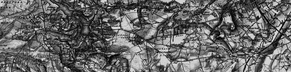 Old map of Little Alms Cliff in 1898