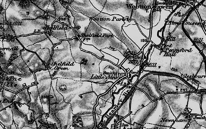 Old map of Little Alne in 1898