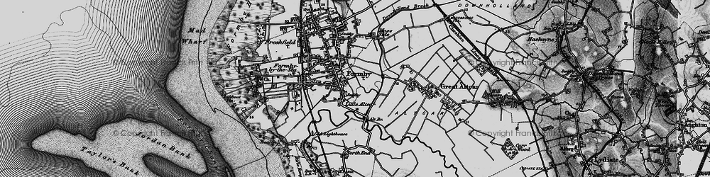 Old map of Little Altcar in 1896
