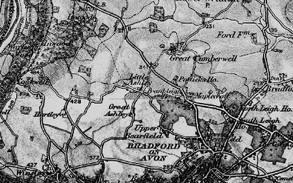 Old map of Little Ashley in 1898