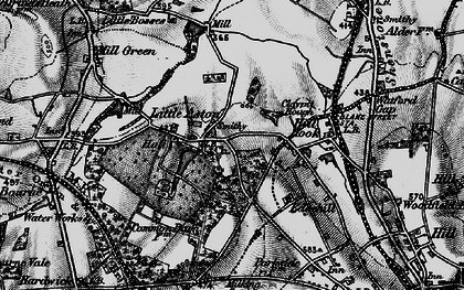 Old map of Little Aston in 1899