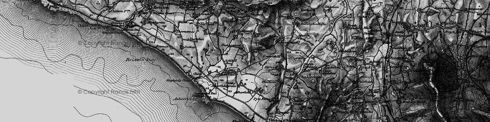 Old map of Little Atherfield in 1895