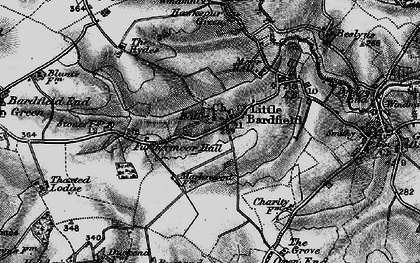 Old map of Little Bardfield in 1895