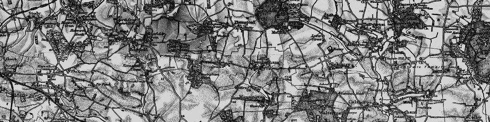 Old map of Little Barningham in 1898