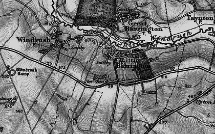 Old map of Little Barrington in 1896