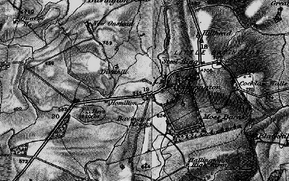 Old map of Bavington Hall in 1897