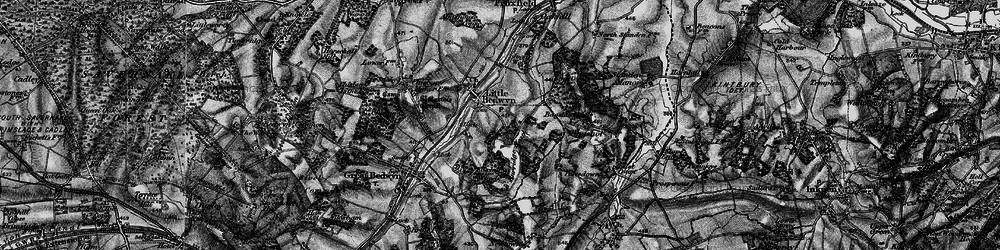Old map of Burridge Heath in 1895