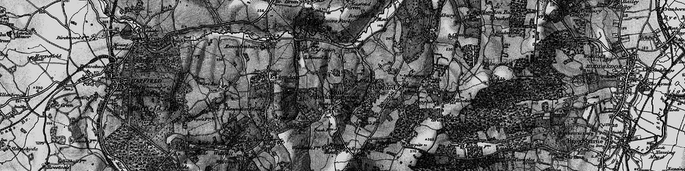 Old map of Little Berkhamsted in 1896