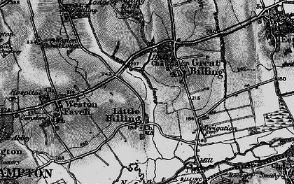 Old map of Little Billing in 1898