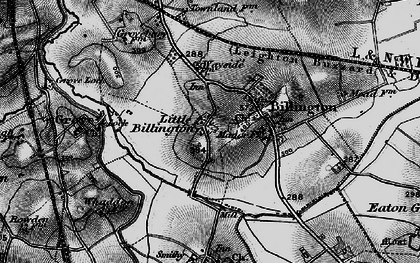 Old map of Little Billington in 1896
