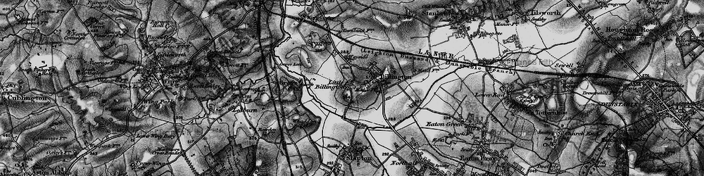 Old map of Little Billington in 1896
