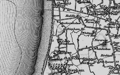 Old map of Little Bispham in 1896