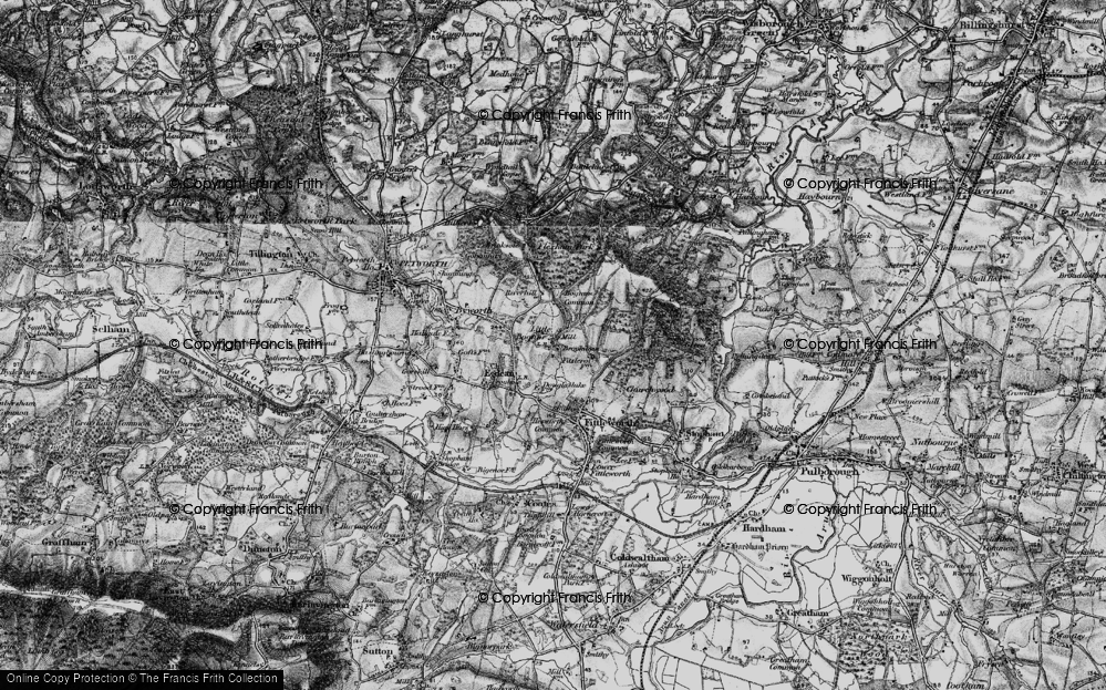 Old Map of Historic Map covering Bognor Common in 1895