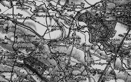 Old map of Little Bollington in 1896