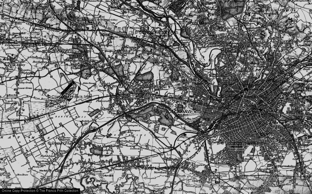 Old Map of Little Bolton, 1896 in 1896