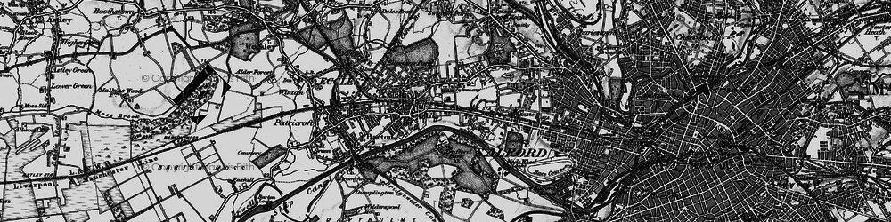 Old map of Little Bolton in 1896