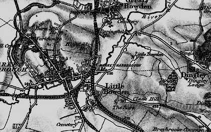 Old map of Little Bowden in 1898