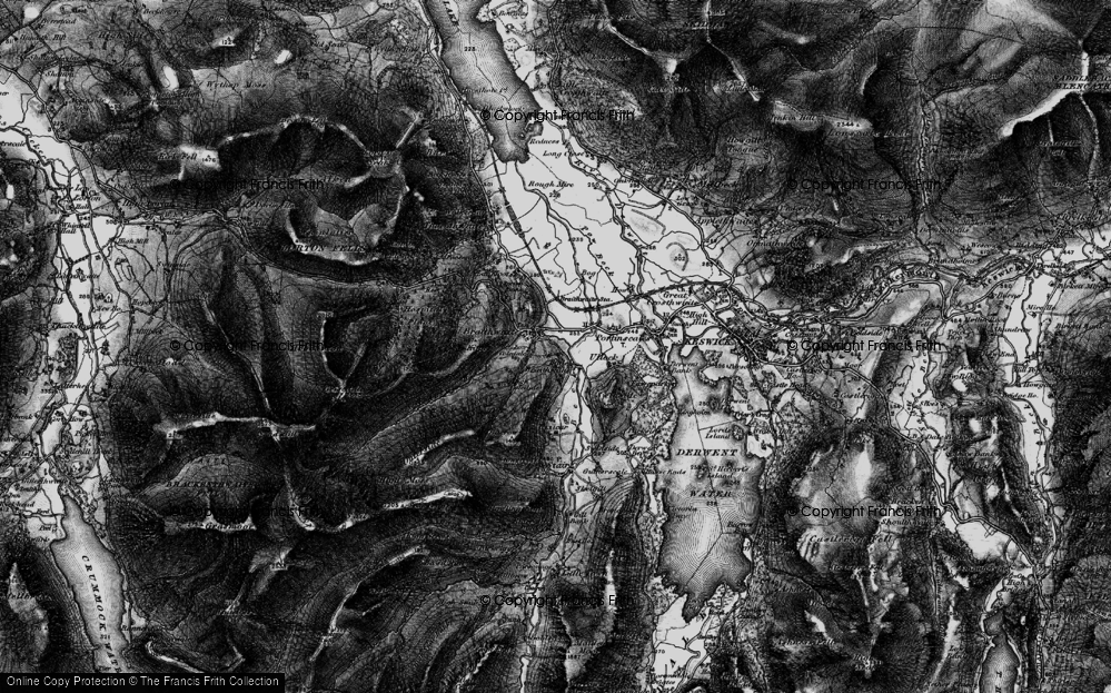 Old Map of Little Braithwaite, 1897 in 1897