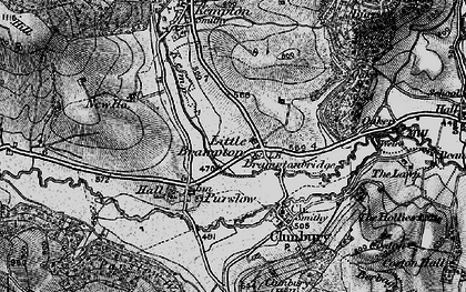 Old map of Burrow in 1899