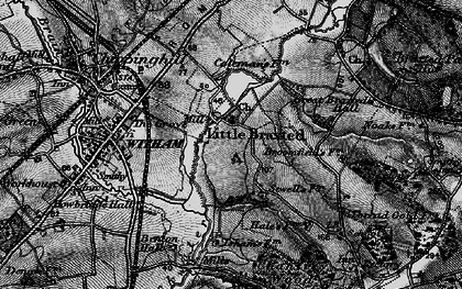 Old map of Little Braxted in 1896