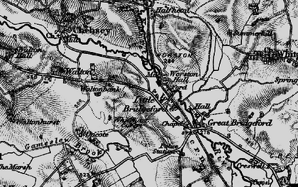 Old map of Little Bridgeford in 1897