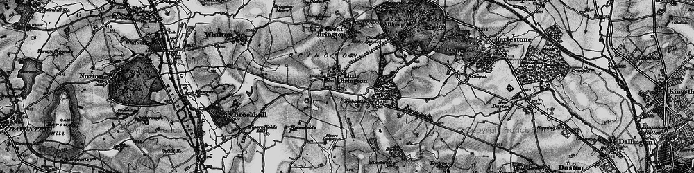 Old map of Little Brington in 1898