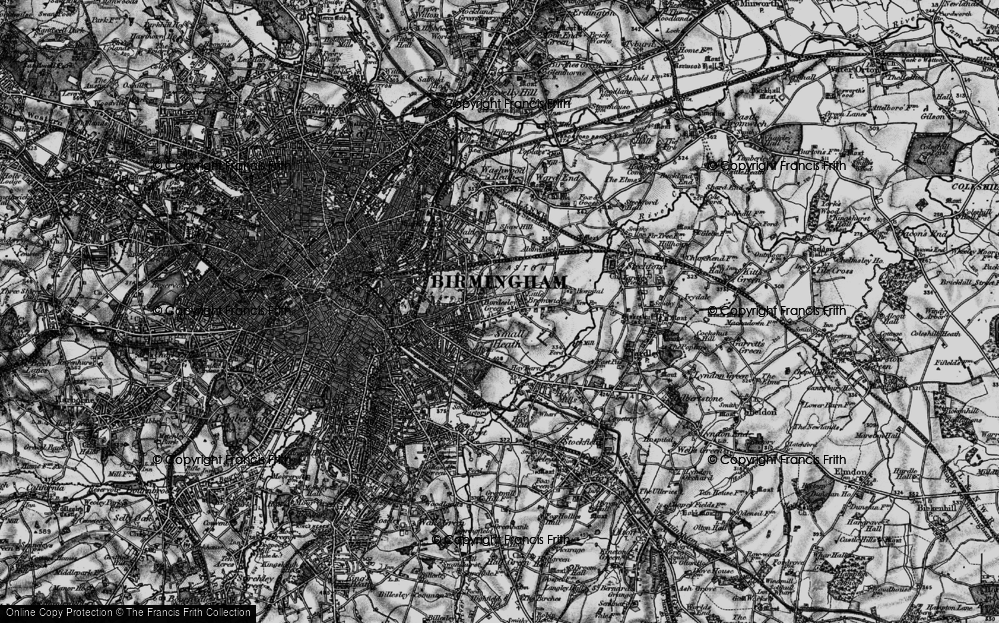 Old Map of Little Bromwich, 1899 in 1899