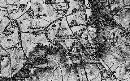 Old map of Little Burstead in 1896