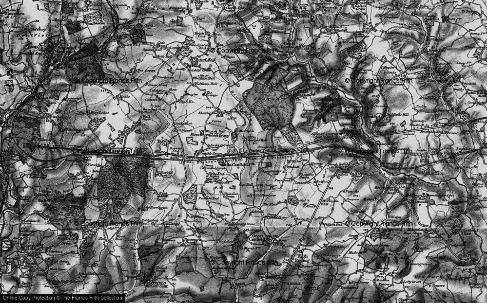 Old Map of Little Canfield, 1896 in 1896