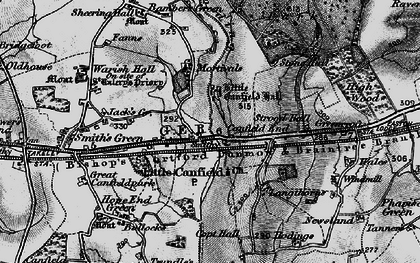 Old map of Little Canfield in 1896