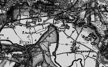 Old map of Little Canford in 1895