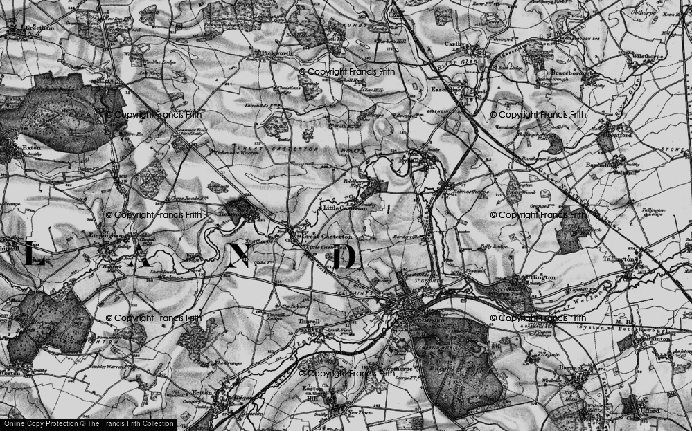 Old Map of Little Casterton, 1895 in 1895