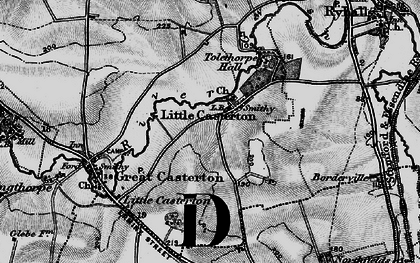 Old map of Little Casterton in 1895