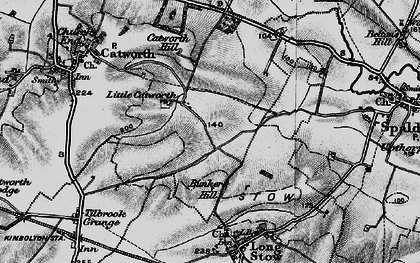 Old map of Little Catworth in 1898