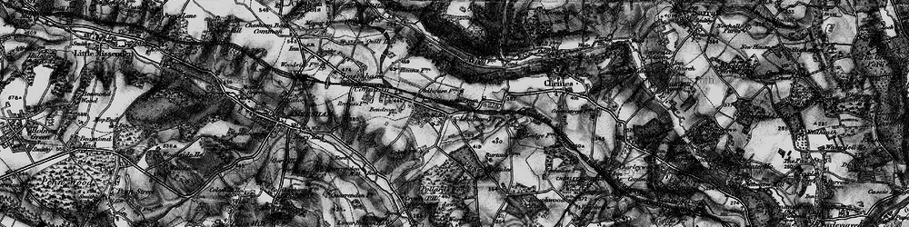 Old map of Little Chalfont in 1896