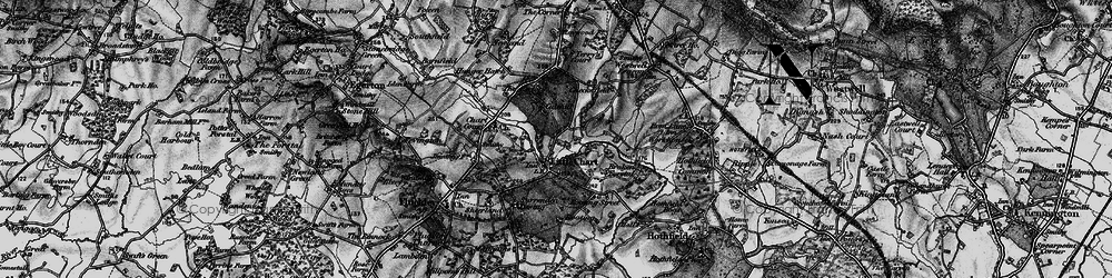 Old map of Little Chart in 1895