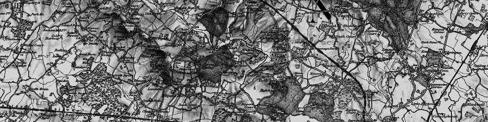 Old map of Little Chart Forstal in 1895