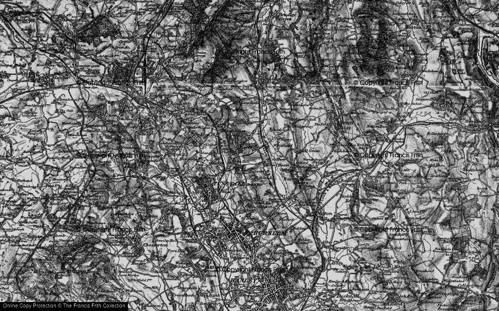 Old Map of Little Chell, 1897 in 1897