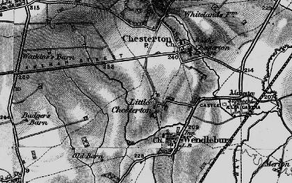 Old map of Little Chesterton in 1896