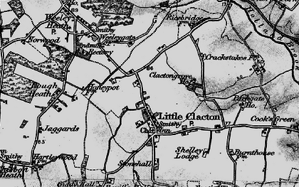 Old map of Little Clacton in 1896