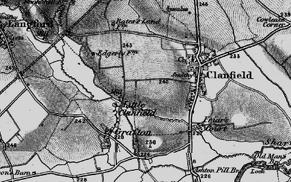 Old map of Little Clanfield in 1896