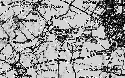 Old map of Little Coates in 1895