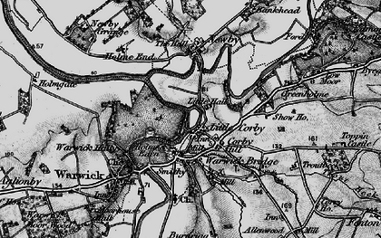 Old map of Little Corby in 1897