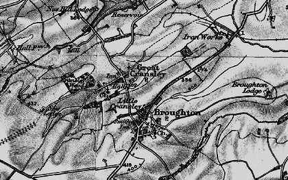 Old map of Little Cransley in 1898
